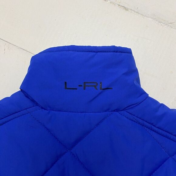 Lauren Ralph Lauren Blue Quilted Jacket Vest Women's Size Small Preppy - Picture 3 of 14